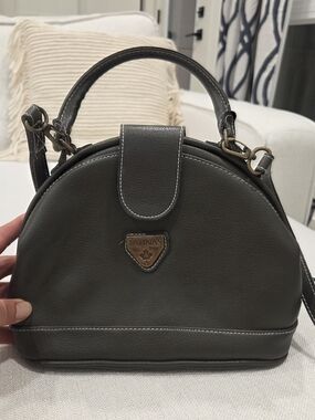 Olive Green Dome Satchel Bag